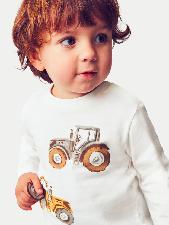 Mayoral Mayoral Bluza 2069 Bela Regular Fit