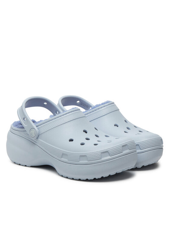 Crocs Crocs Natikače Classic Platform Lined Clog W 207938 Svijetloplava