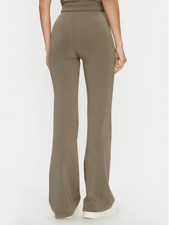 Guess Guess Hlače Elea V4YB01 KCDN0 Kaki Slim Fit