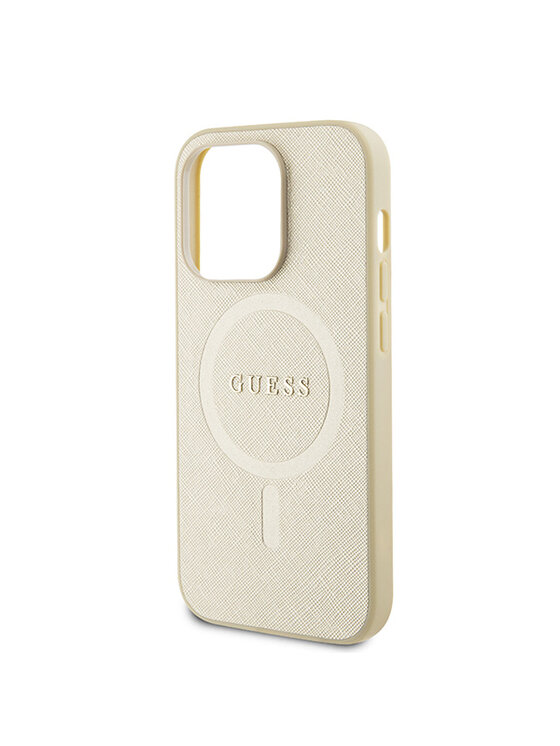 Guess Guess Etui na telefon iPhone 15 Pro Max Złoty