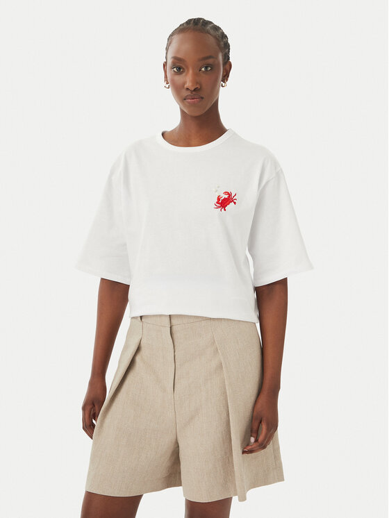 Vero Moda Tricou Tammie 10352701 Alb Regular Fit
