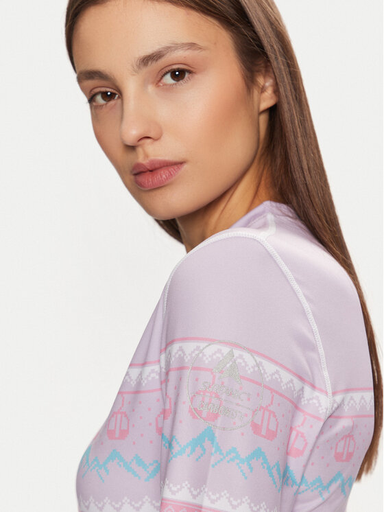 Surfanic Surfanic Bielizna termoaktywna górna SWU2601 Różowy Slim Fit