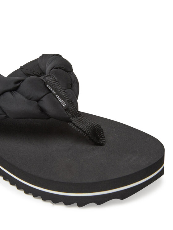 Tommy Jeans Tommy Jeans Japonki Braided Thong Beach Sandal EN0EN02877 Czarny