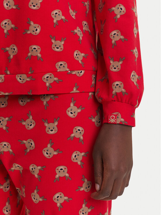 United Colors Of Benetton United Colors Of Benetton Piżama 38DK3P03L Czerwony Regular Fit