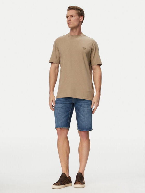 Guess Guess T-shirt M6GI21 K3053 Kaki Regular Fit