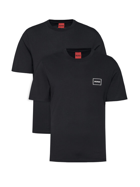 HUGO HUGO Set dveh majic Dugopak 50548566 Črna Regular Fit