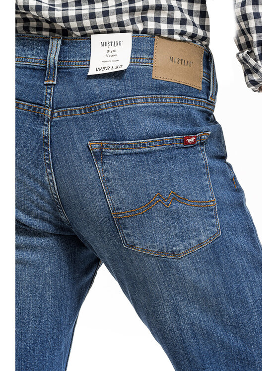 Mustang Mustang Jeansy VEGAS SLIM Niebieski Slim Fit