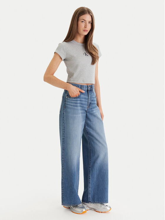 Calvin Klein Jeans Calvin Klein Jeans Farmer LV047E701G Kék Wide Leg