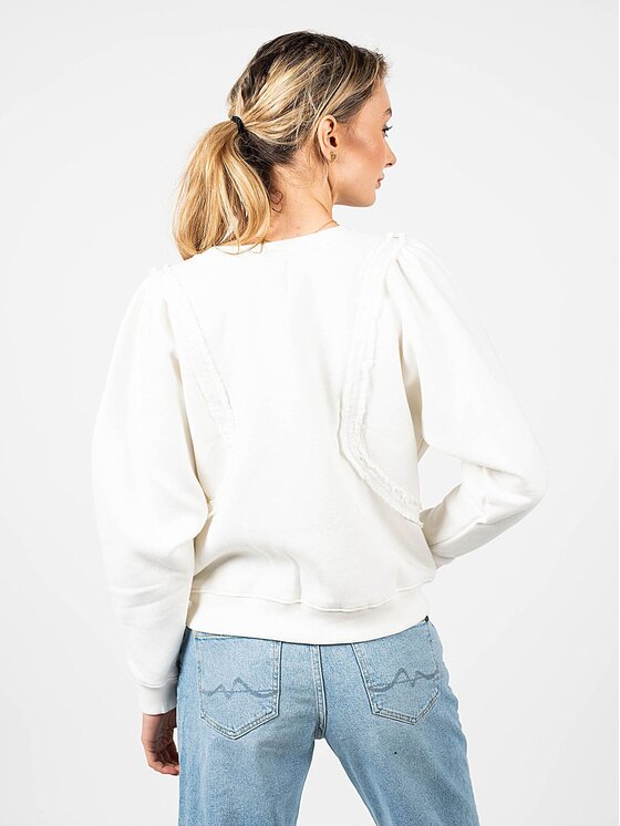 Pepe Jeans Pepe Jeans Felpa PL581254 | Esther Écru Oversize