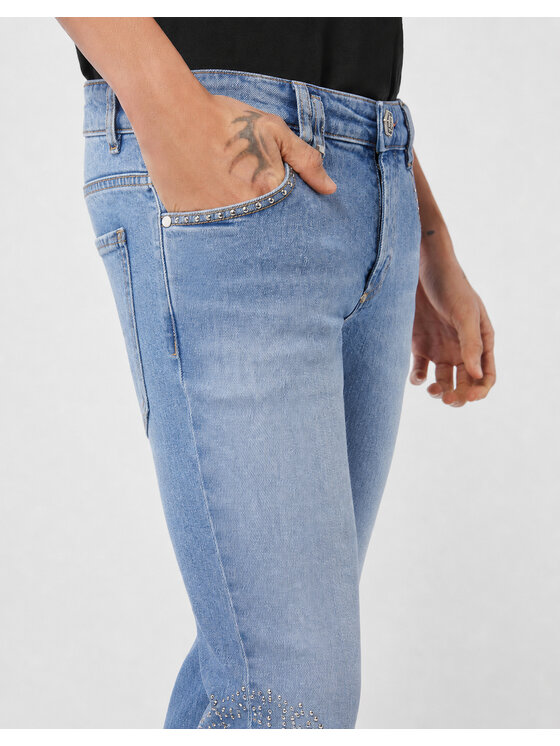PHILIPP PLEIN PHILIPP PLEIN Jeansy 28039 Niebieski jasny Straight Leg