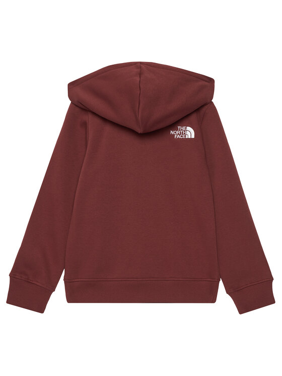 The North Face The North Face Pulóver Drew Peak NF0A8EHH Bordó Relaxed Fit