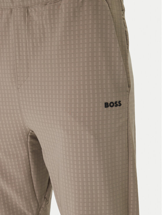 BOSS BOSS Hlače iz tkanine Terrace 50558503 Bež Tapered Fit