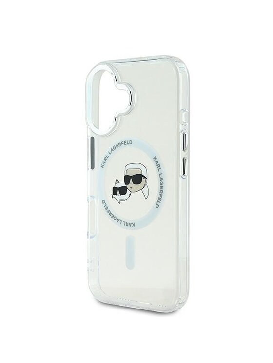 KARL LAGERFELD KARL LAGERFELD Etui na telefon Apple iPhone 16 Plus Biały