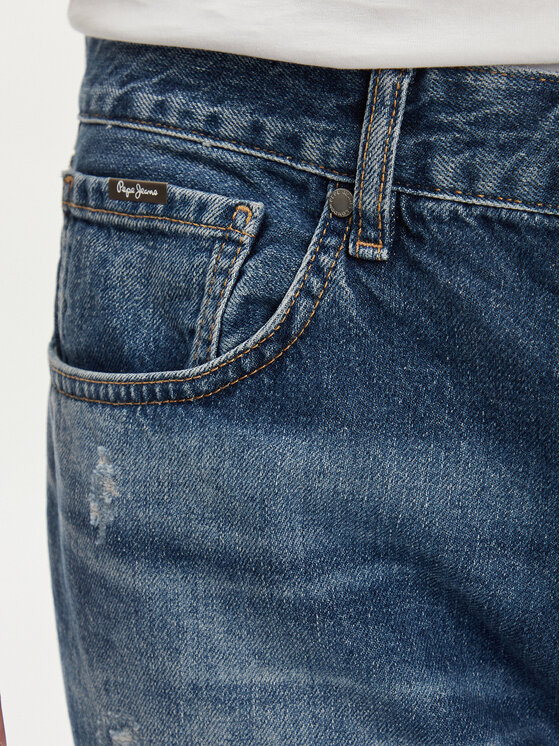 Pepe Jeans Pepe Jeans Jeansy PM207392 Niebieski Tapered Fit
