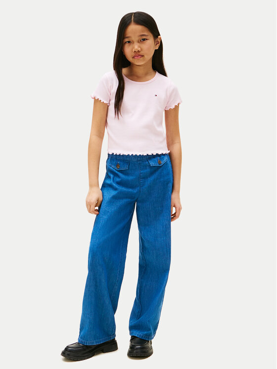 Tommy Hilfiger Tommy Hilfiger Póló Essential KG0KG08590 Rózsaszín Regular Fit