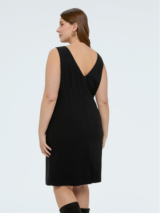 Fiorella Rubino Fiorella Rubino Vestito da giorno 7069T001749N033 Nero Slim Fit