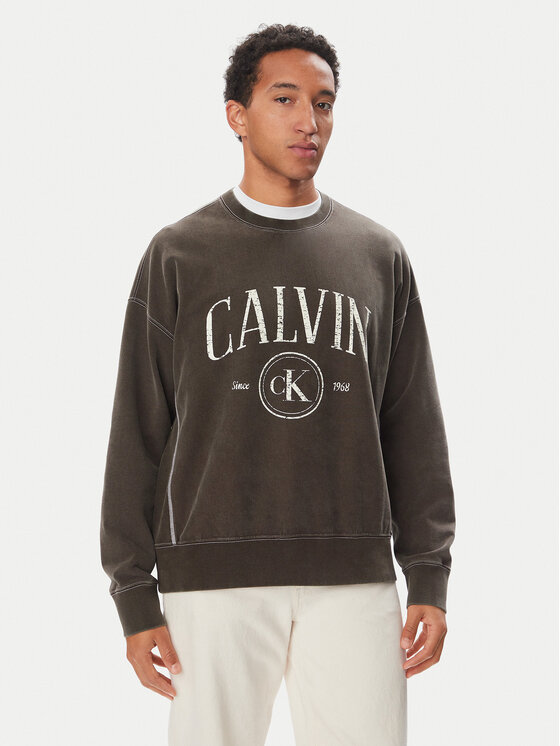 Calvin Klein Jeans Calvin Klein Jeans Felpa LV04RH209G Marrone scuro Regular Fit