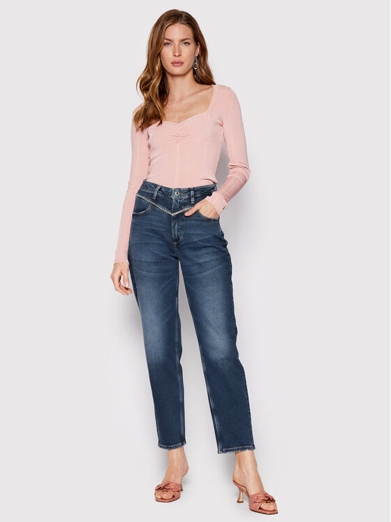 Guess Guess Palaidinė W2YR12 Z30K0 Rožinė Slim Fit