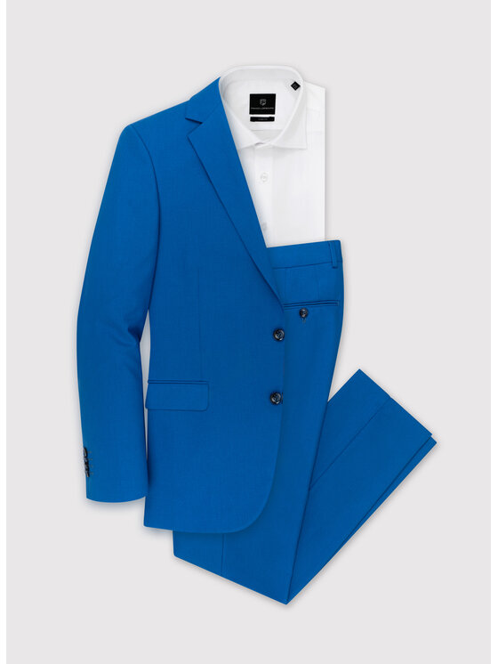 Pako Lorente Pako Lorente Spodnie garniturowe P22SF-6G-020 Niebieski Slim Fit