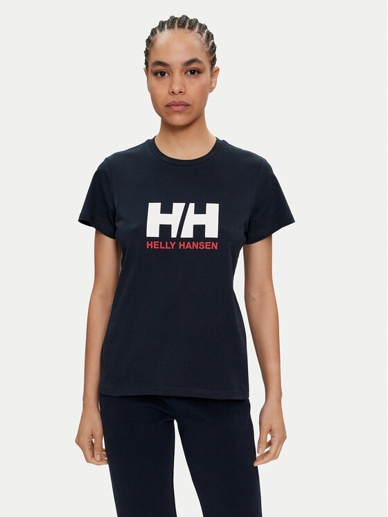 Helly Hansen Majica W Hh Logo T-Shirt 2.0 34465 Mornarsko Modra Regular Fit