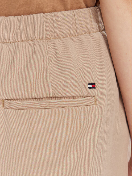 Tommy Hilfiger Tommy Hilfiger Шорти от плат WW0WW44762 Бежов Regular Fit