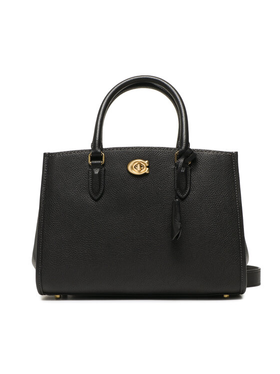 Coach Coach Дамска чанта Pol Pb Ltr Bk Cryl 2 CE732 Черен