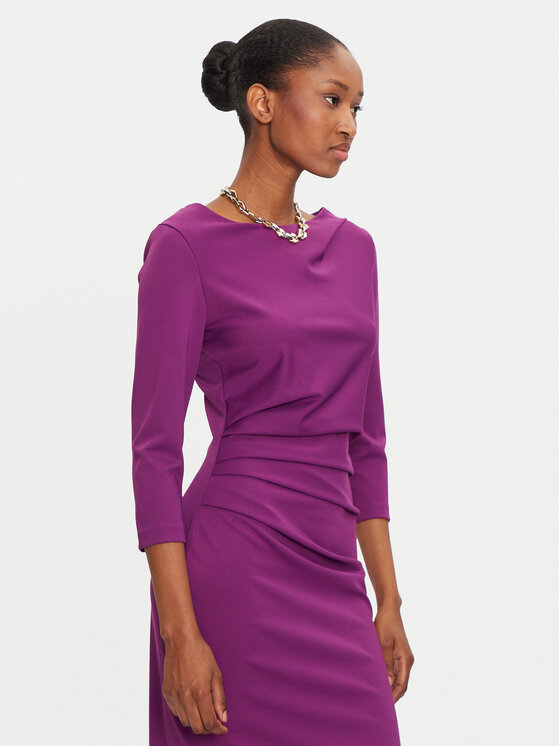 Rinascimento Rinascimento Kokteiļkleita CFC0121014003 Violets Regular Fit