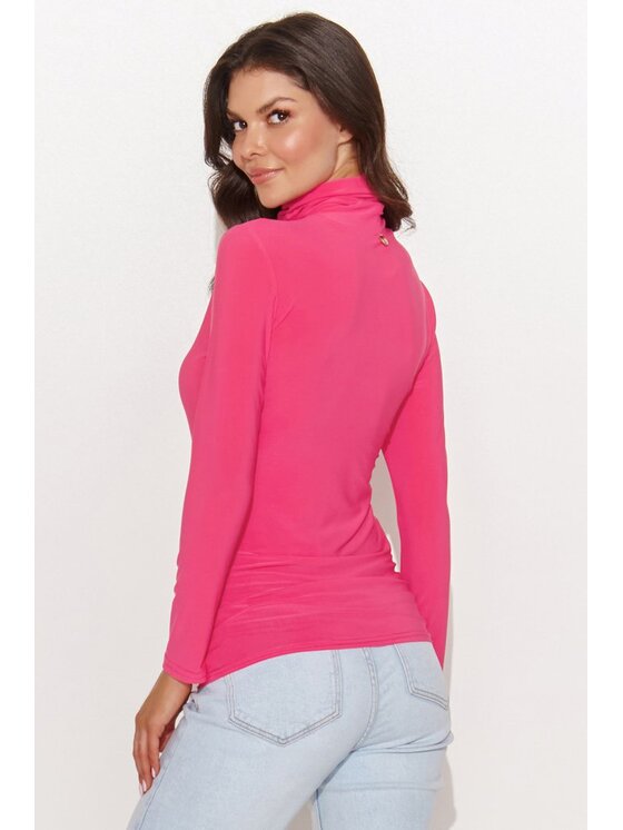 Numinou Numinou Bluzka NU460 Różowy Classic Fit