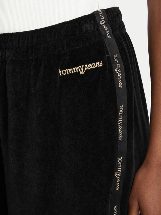 Tommy Jeans Tommy Jeans Παντελόνι φόρμας DW0DW23400 Μαύρο Relaxed Fit
