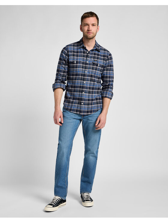 Lee Lee Koszula REGULAR SHIRT Niebieski Regular Fit