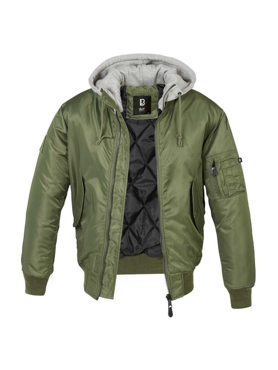 Brandit Brandit Kurtka bomber 3150.136.4XL Zielony Regular Fit