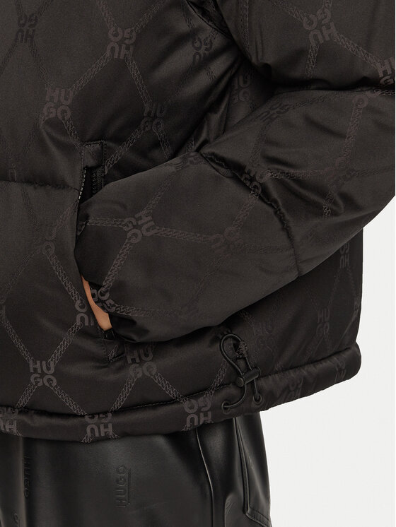 HUGO HUGO Télikabát Fary-3 50528397 Fekete Regular Fit