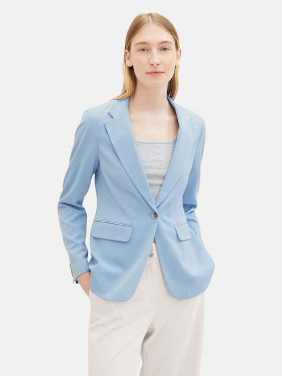 Tom Tailor Tom Tailor Піджак 1040327 Блакитний Regular Fit