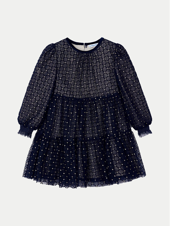 Mayoral Mayoral Elegantes Kleid 4910 Dunkelblau Regular Fit