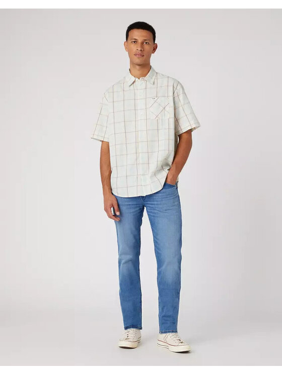 Wrangler Wrangler Jeansy GREENSBORO Niebieski Straight Fit