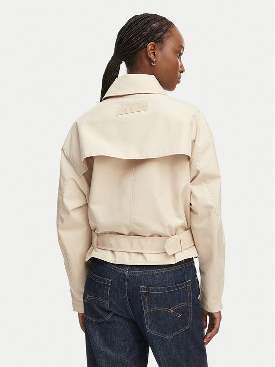 Tommy Jeans Tommy Jeans Trencz DW0DW22322 Beżowy jasny Relaxed Fit