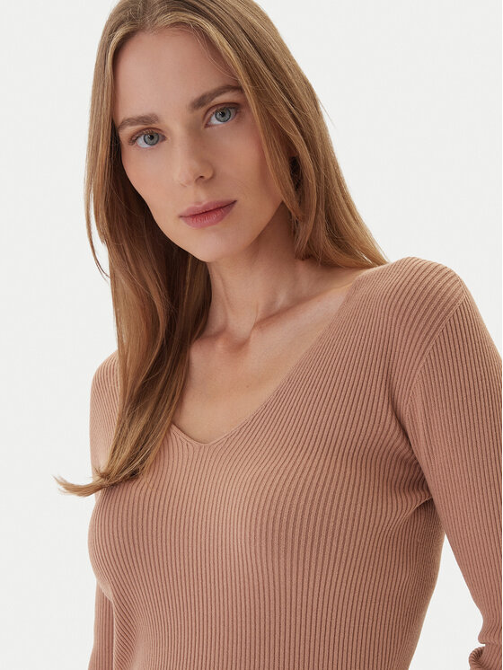 Kontatto Kontatto Пуловер 3M0818C Бежов Slim Fit