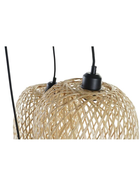 MIAhome MIAhome Lampa wisząca bambusowa TRIPLICARE Beżowy