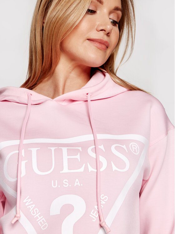 Guess Mikina O1ga29 Kamn2 Ruzova Regular Fit Modivo Sk