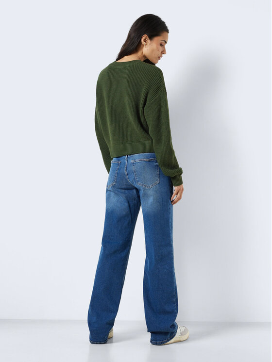 Noisy May Noisy May Sweter Maysa 27021536 Zielony Relaxed Fit