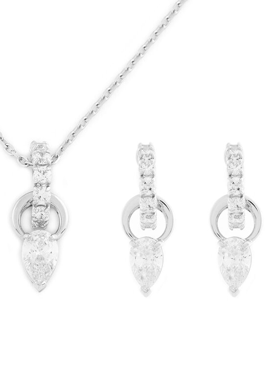 Swarovski Set colier și cercei 5723197 Argintiu | Modivo.ro