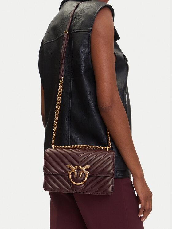 PINKO PINKO Ročna torba Love One Mini Dc PE 25 PCPL 100074 A0F1 Vijolična