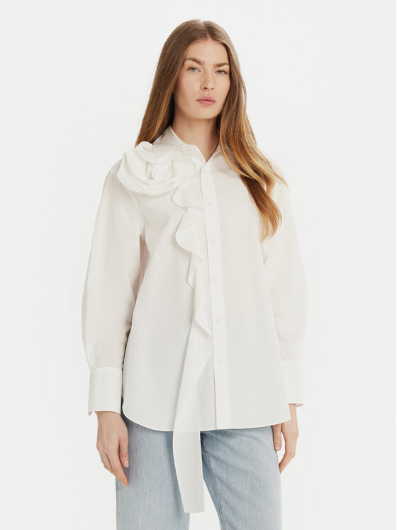Marella Marella Marškiniai Ketch 2513111101 Balta Regular Fit