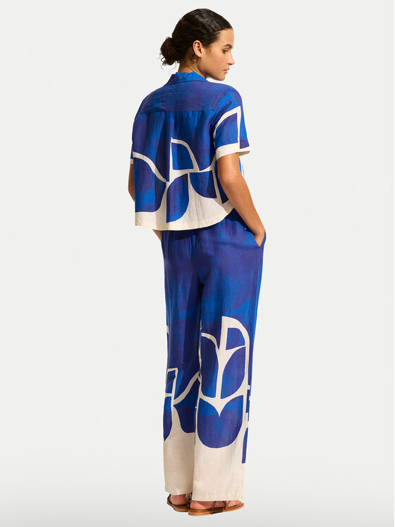 Seafolly Seafolly Paplūdimio marškinėliai 55455-TO Mėlyna