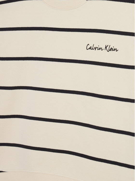 Calvin Klein Jeans Calvin Klein Jeans Majica dugih rukava IG0IG02751 Bijela Boxy Fit