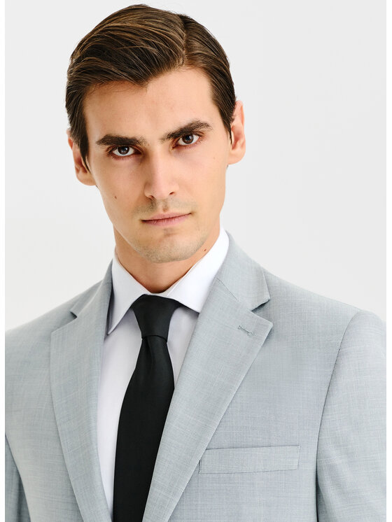 Pako Lorente Pako Lorente Marynarka P25SF-3G-032 Szary Super Slim Fit