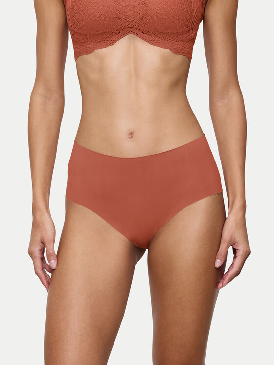 Triumph Triumph Klasične spodnje hlačke z visokim pasom Pretty 10222227 Oranžna