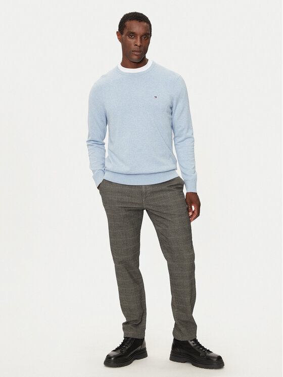 Tommy Hilfiger Tommy Hilfiger Džemperis Essential MW0MW14748 Gaiši zils Regular Fit