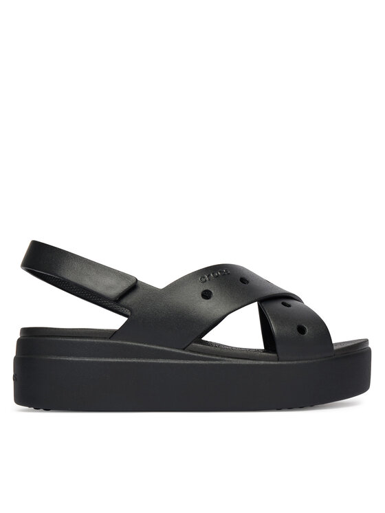 Crocs Crocs Сандали Brooklyn 4U Cross Strap Sandal 212254 Черен