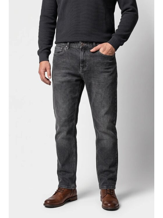 Cross Jeans Cross Jeans Jeansy F 194-754 Szary Straight Leg